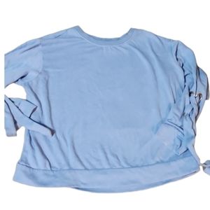 Xxl Arizona Grommet lace up sleeved sweatshirt